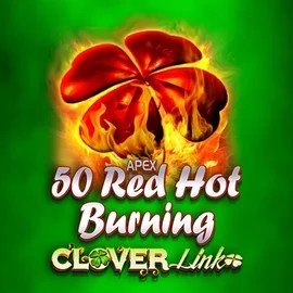 50 Red Hot Burning Clover Links logo by Novomatic Spinbara Casino