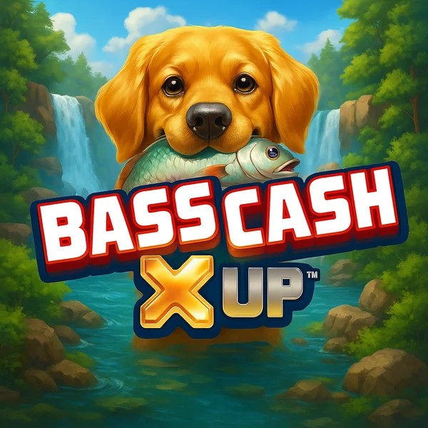 Bass Cash X UP logo by Alchemy Gaming Spinbara Casino