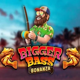 Official Slots logo: Bigger Bass Bonanza by Pragmatic Play at Spinbara Casino