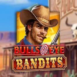Bulls Eye Bandits slot logo by Origins at Spinbara Casino