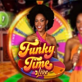 Live Casino logo of Funky Time from Evolution at Spinbara Casino