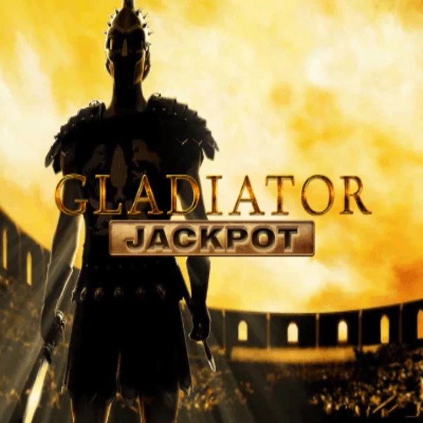 Gladiator Jackpot slot logo by Playtech at Spinbara Casino