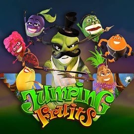 Jumping Fruits logo by Wazdan at Spinbara Casino