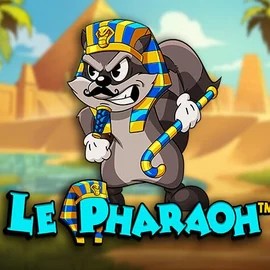 Le Pharaoh slot logo by Hacksaw Gaming at Spinbara Casino