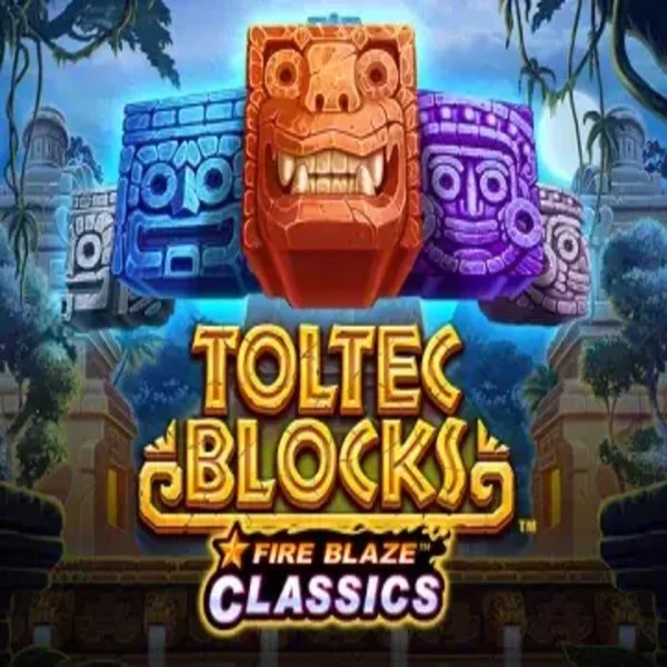 Fire Blaze: Toltec Blocks game by Rarestone Gaming – logo hosted on Spinbara Casino